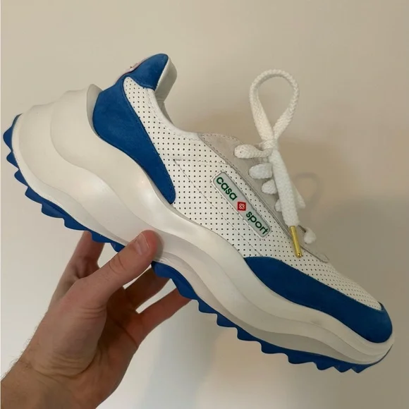 Casablanca Atlantis White Blue Sneakers - Picture 12 of 15